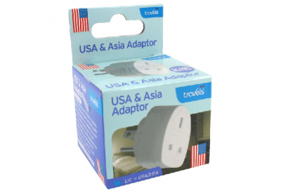 Travels USA & Asia Adaptor (UK → USA / Asia)